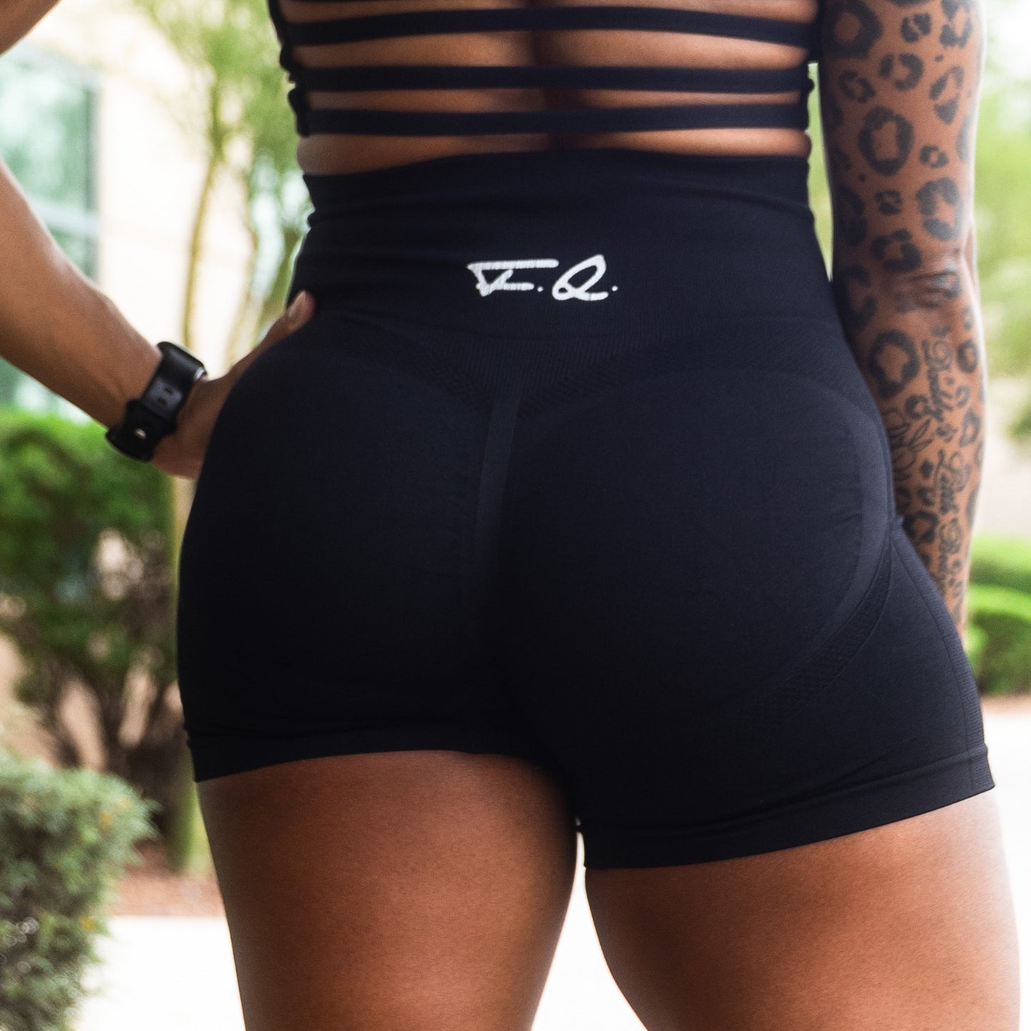 Black Seamless Shorts